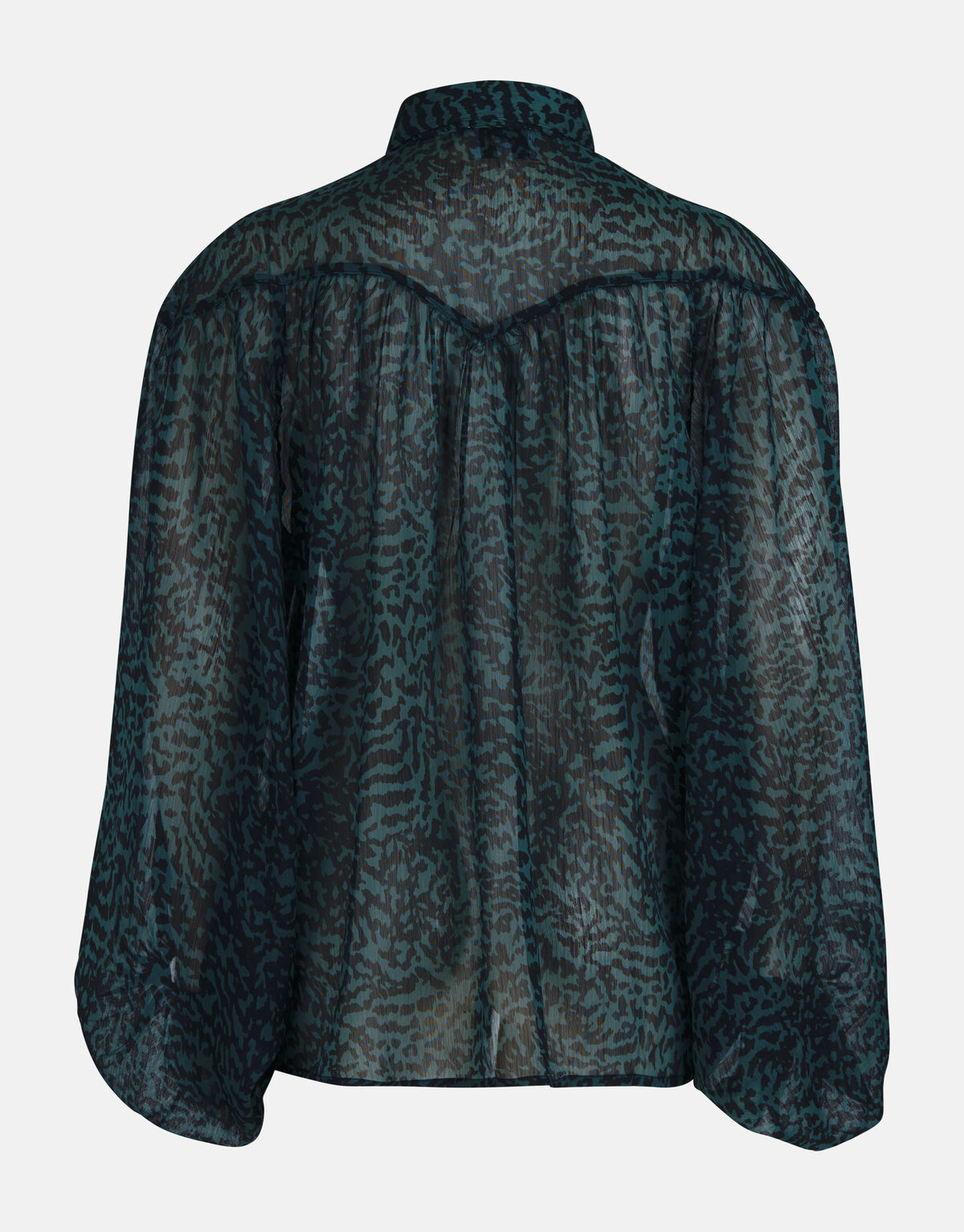 Chiffon Blouse Donkergroen SHOEBY WOMEN