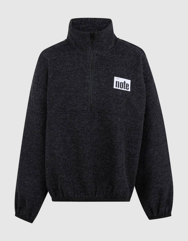 Half Zip Sweater Donkergrijs SHOEBY BOYS