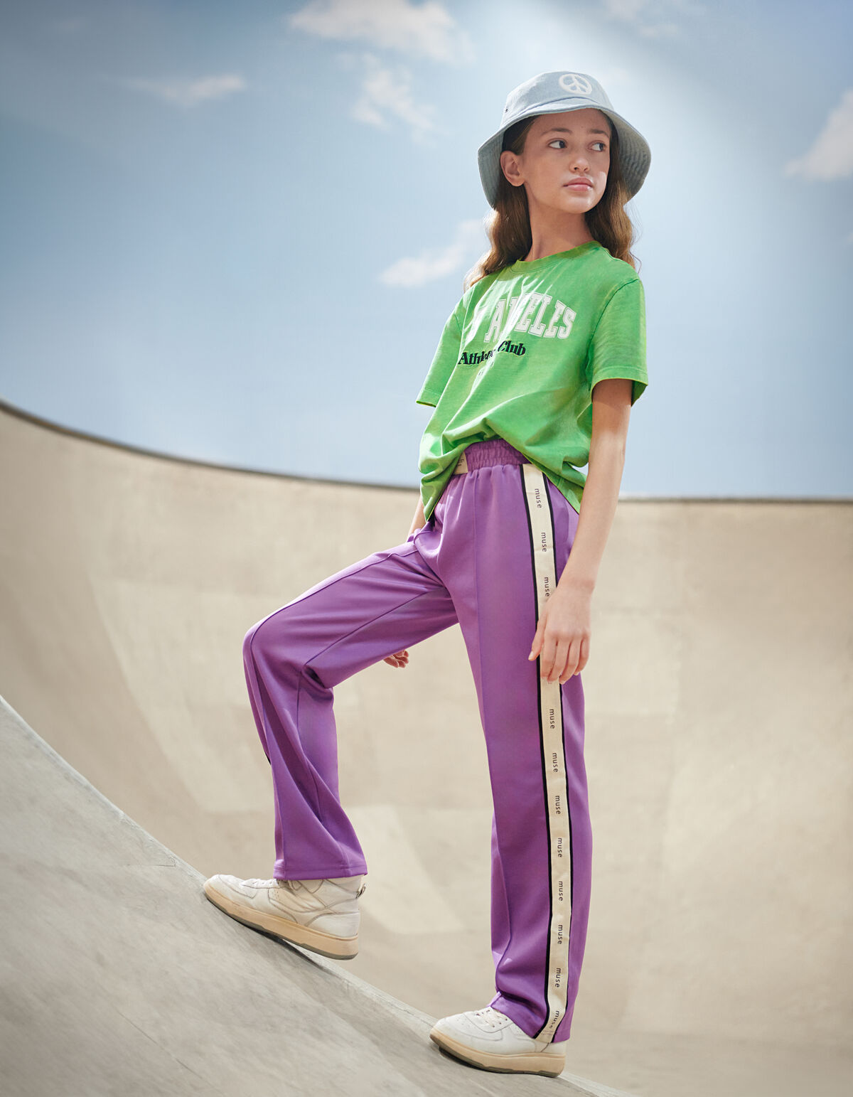 Sporty Tape Broek Paars SHOEBY GIRLS