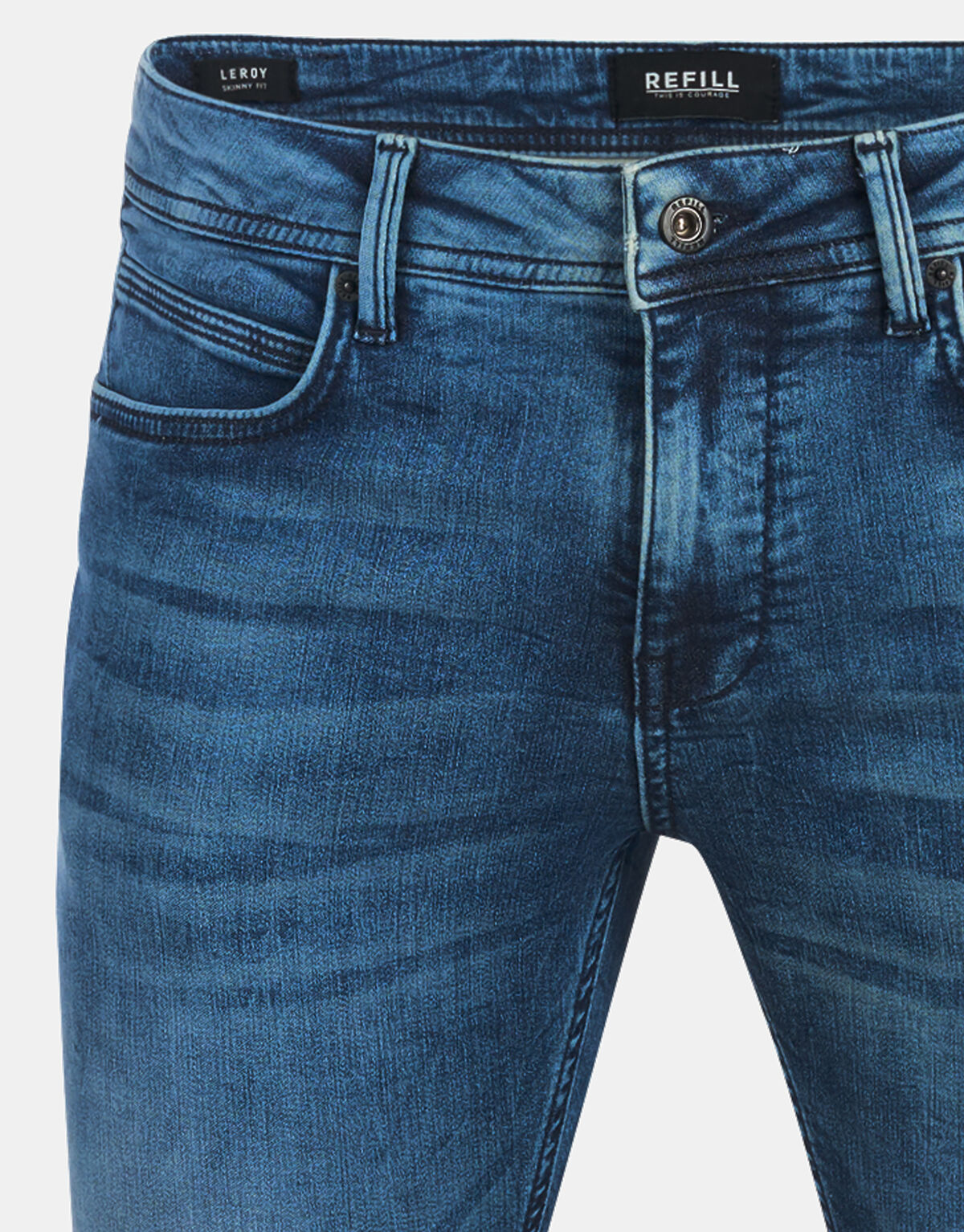 Leroy Skinny Gym Medium Stone Jeans L36 Refill