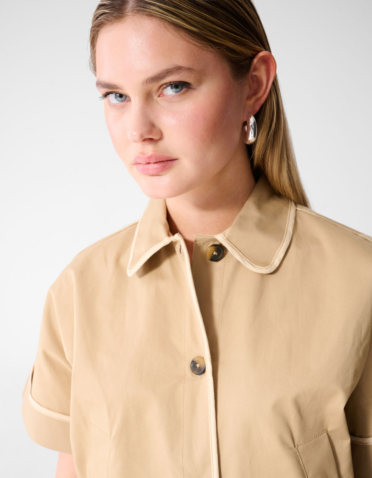 Short Sleeve Embroidery Jack Zand SHOEBY WOMEN