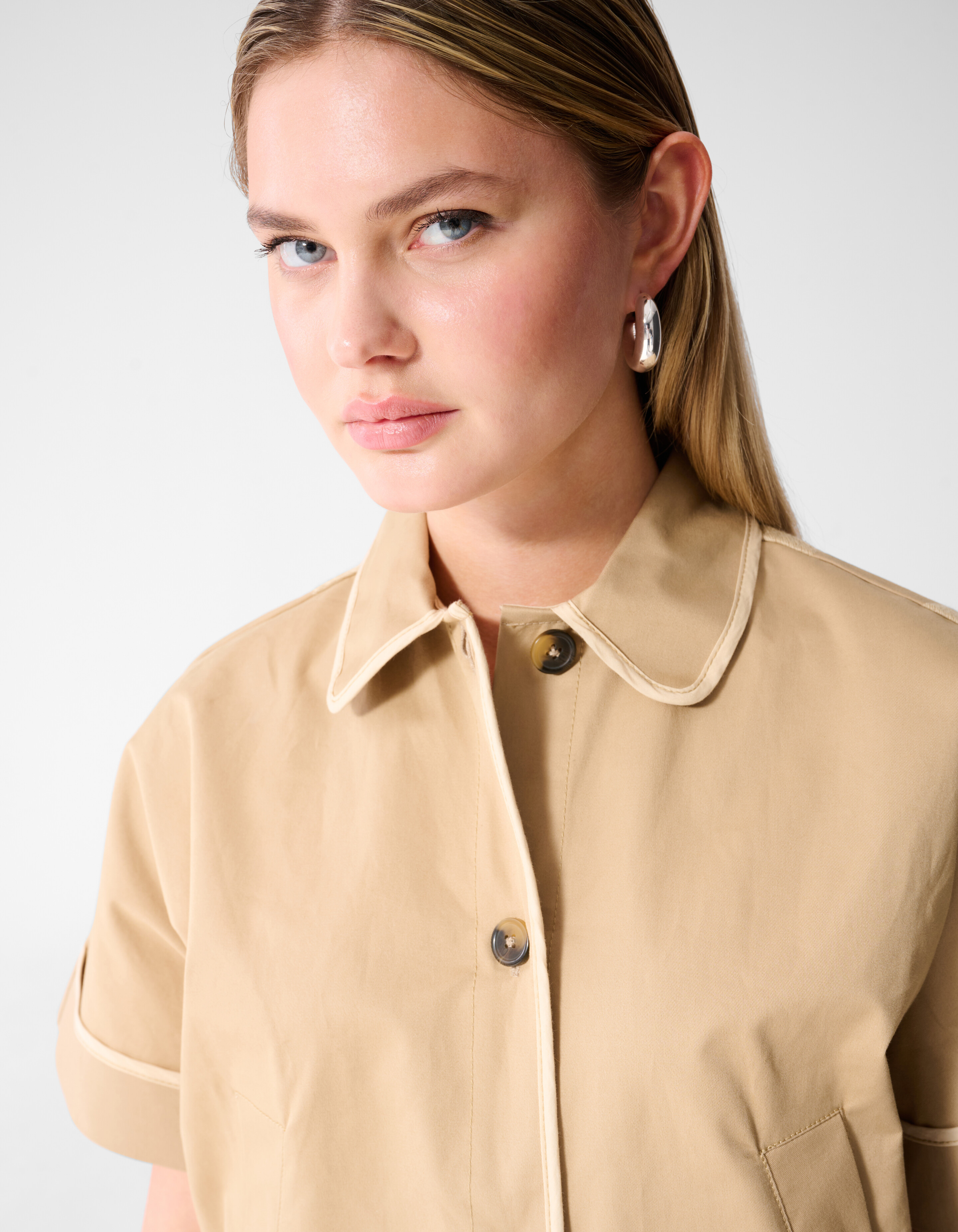 Short Sleeve Embroidery Jack Zand SHOEBY WOMEN