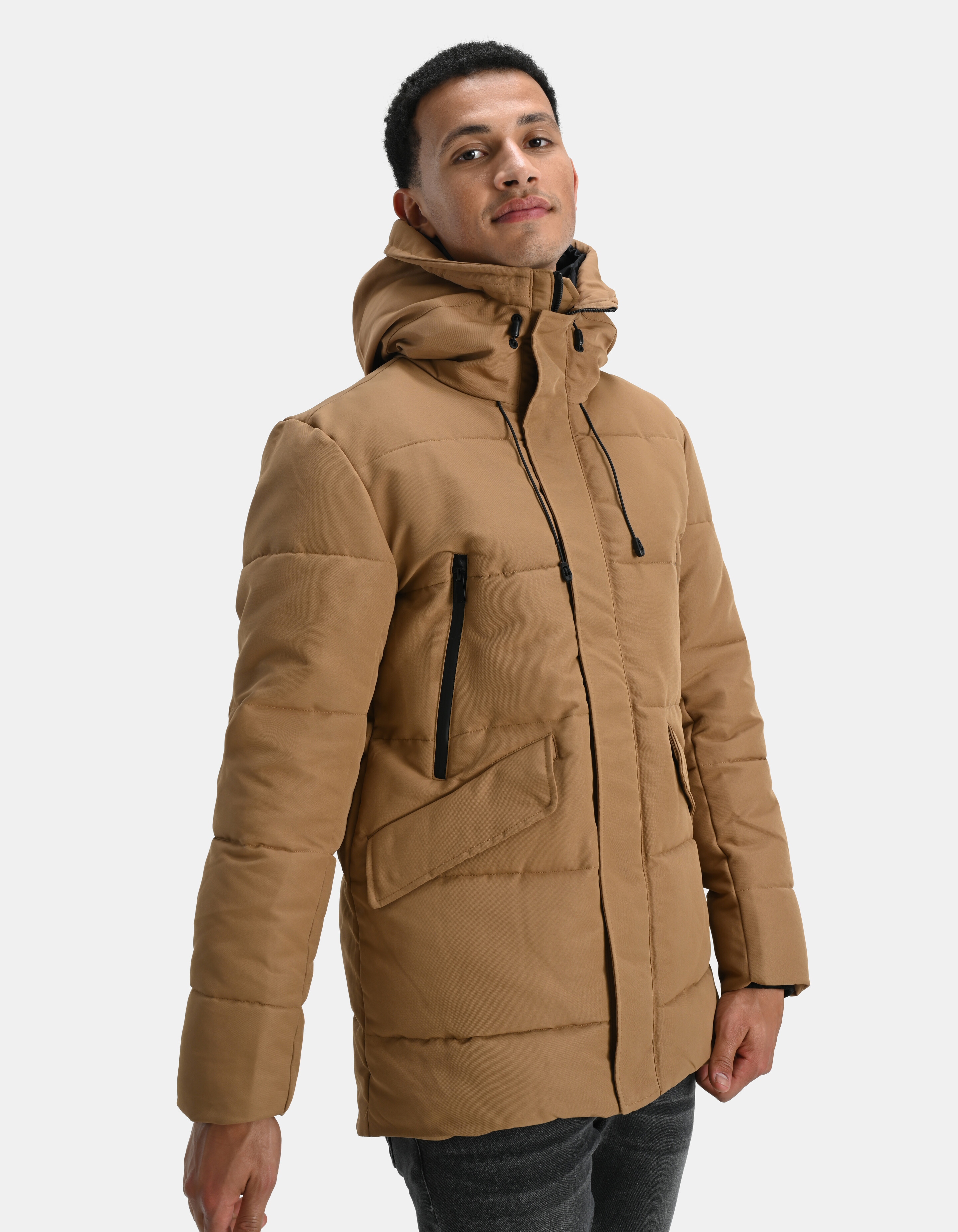 Long Puffer Jas Bruin SHOEBY MEN