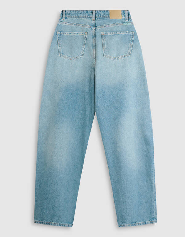 Folded Baggy Fit Jeans Mediumstone SHOEBY WOMEN