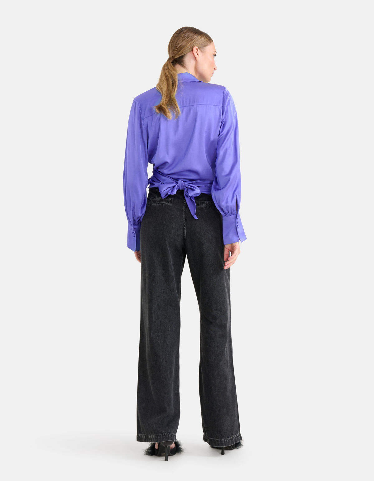 Knot Blouse Paars By Mieke SHOEBY WOMEN