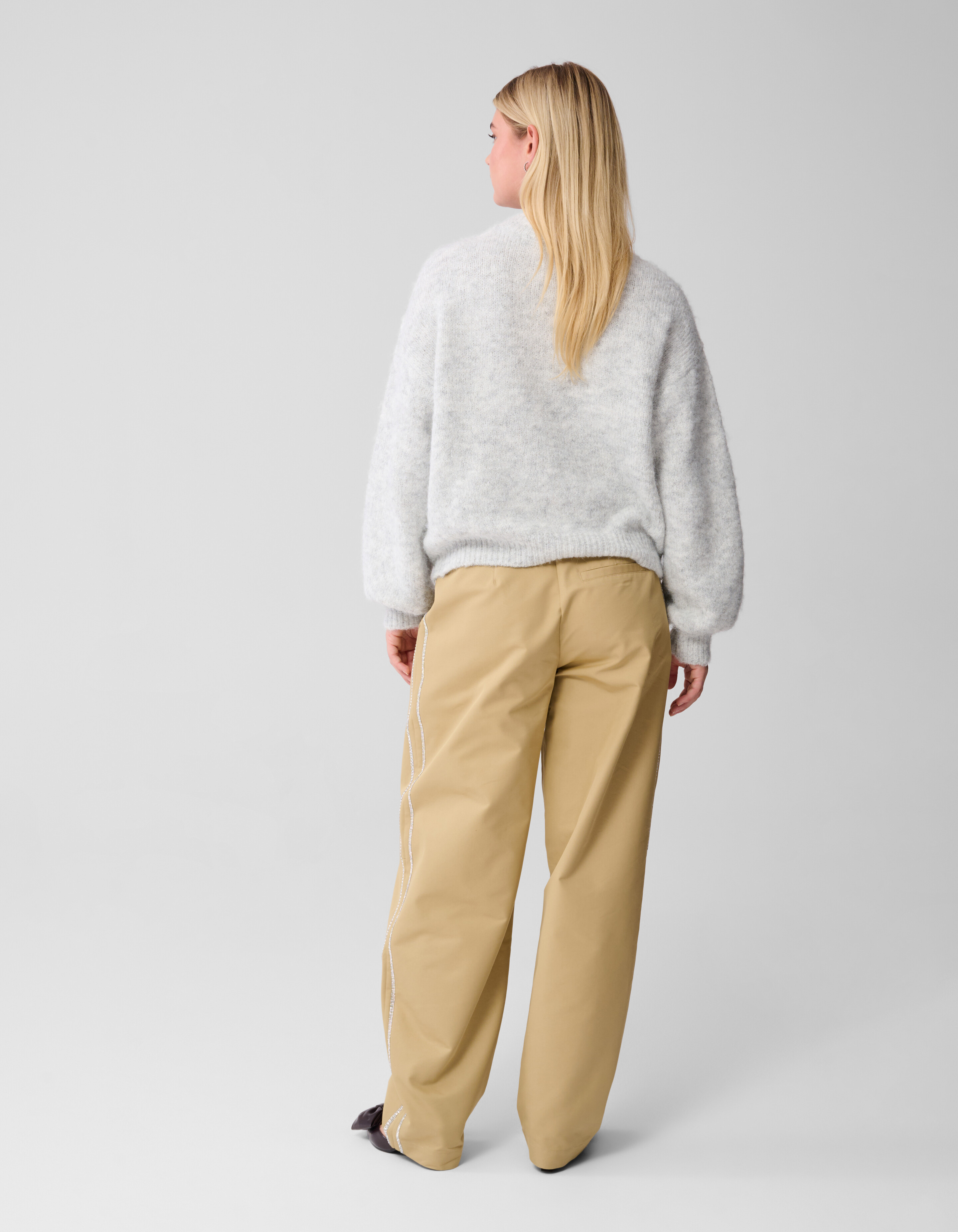 Strass Barrel Fit Broek Camel SHOEBY WOMEN