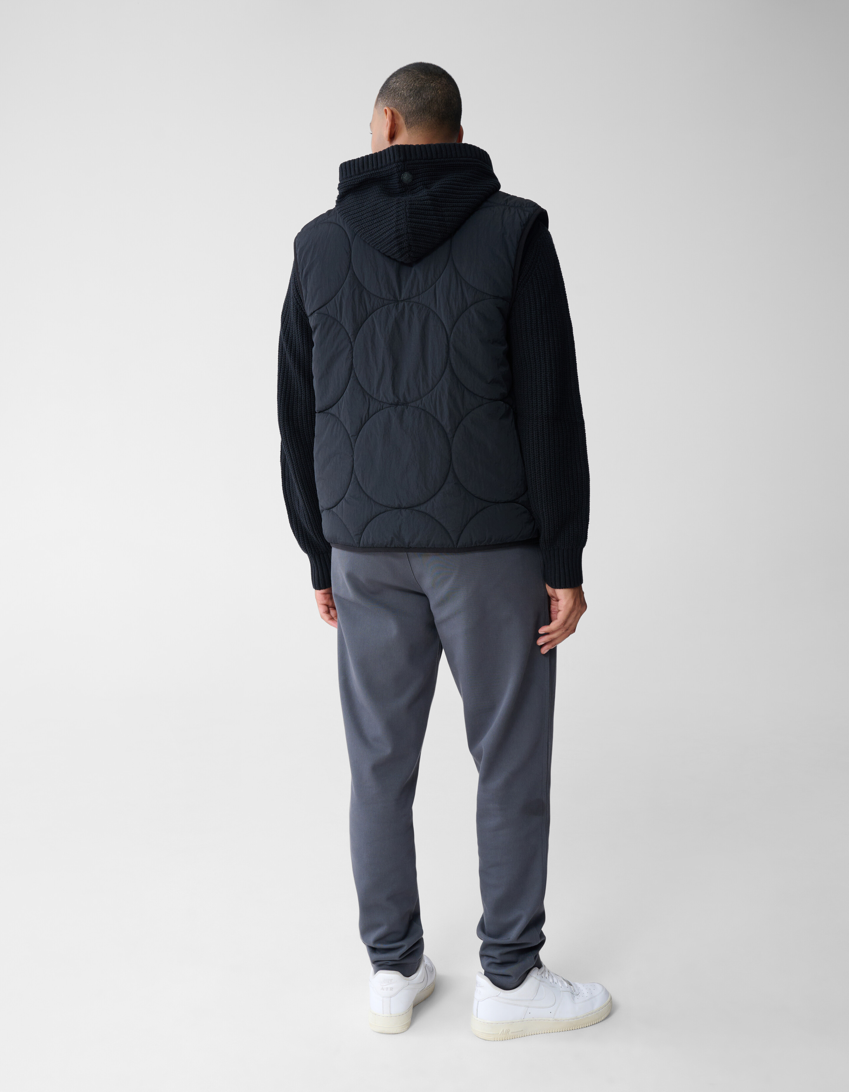 Quilted Spark Logo Bodywarmer Zwart SHOEBY MEN