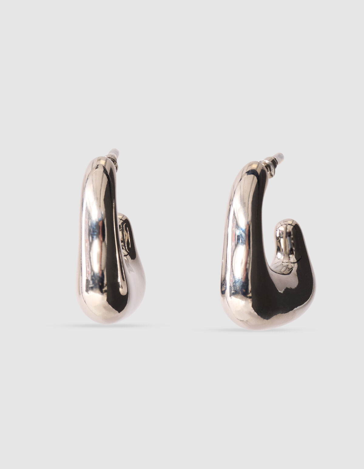 Bulky Hoop Oorbellen Zilver SHOEBY ACCESSOIRES