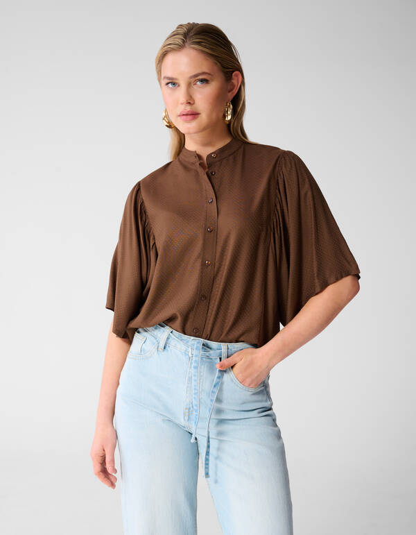 Flowy Top Bruin SHOEBY WOMEN