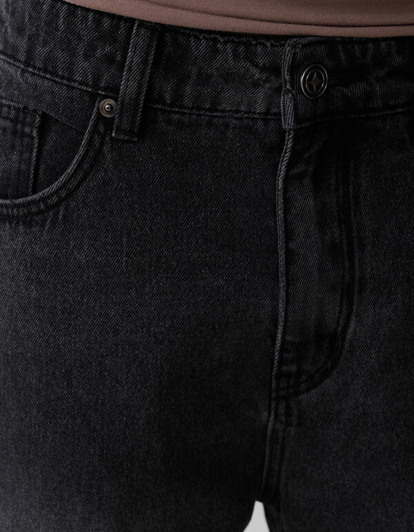 Baggy Fit Jeans Donkergrijs L33 SHOEBY MEN