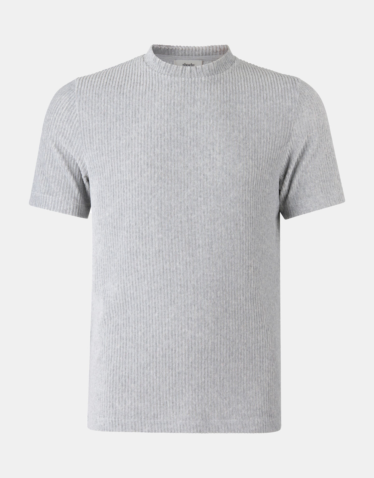 Velvet Rib T-shirt Grijs SHOEBY MEN