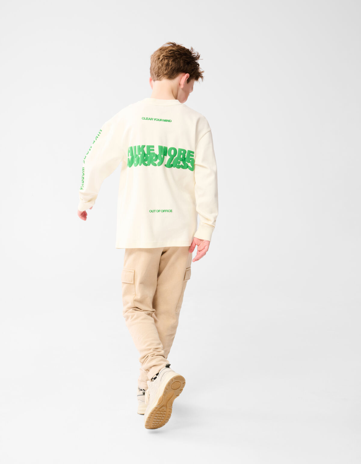 Washed Cargo Broek Gebroken Wit SHOEBY BOYS