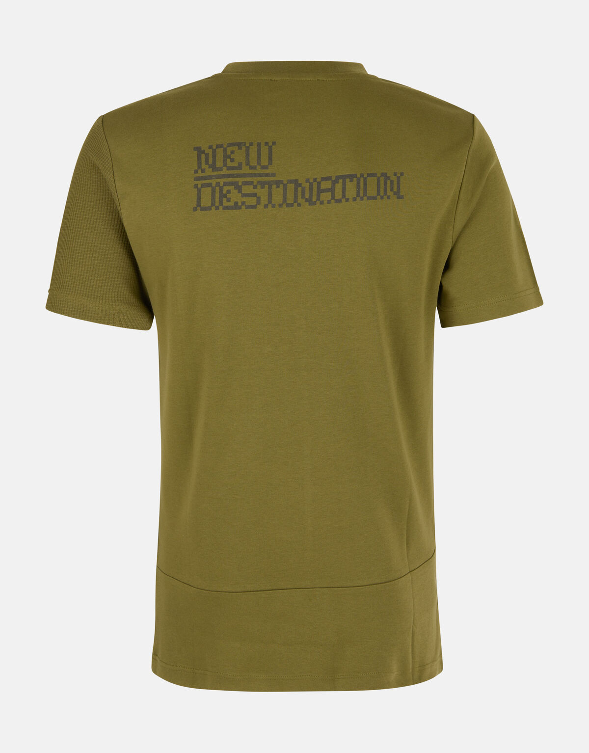 Structuur T-shirt Olijfgroen SHOEBY MEN