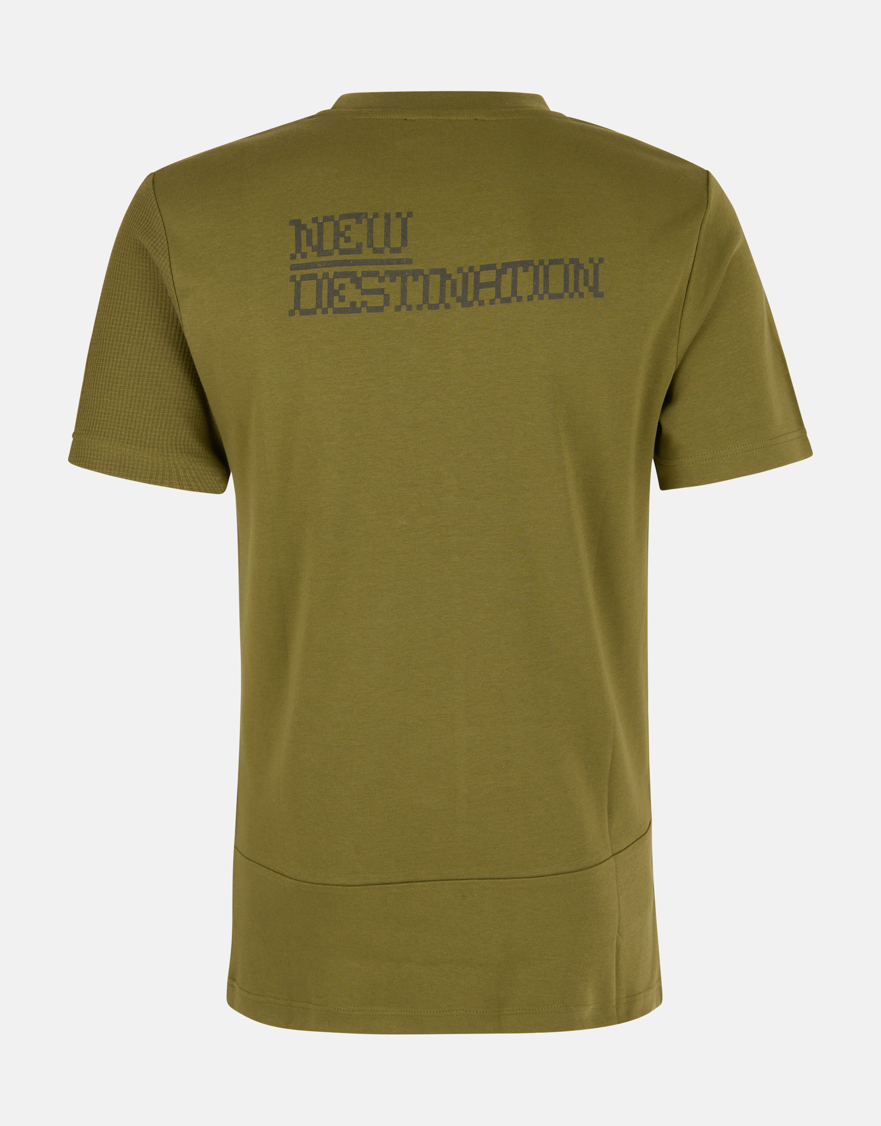 Structuur T-shirt Olijfgroen SHOEBY MEN