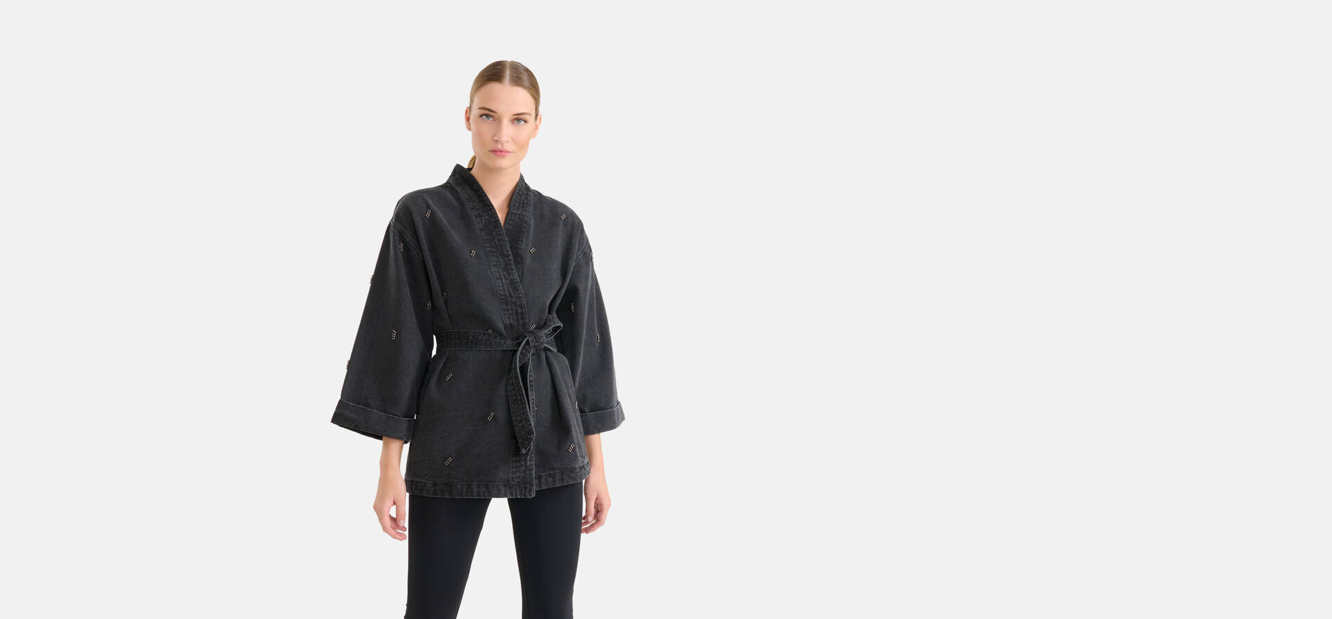 Washed Denim Kimono By Mieke SHOEBY WOMEN