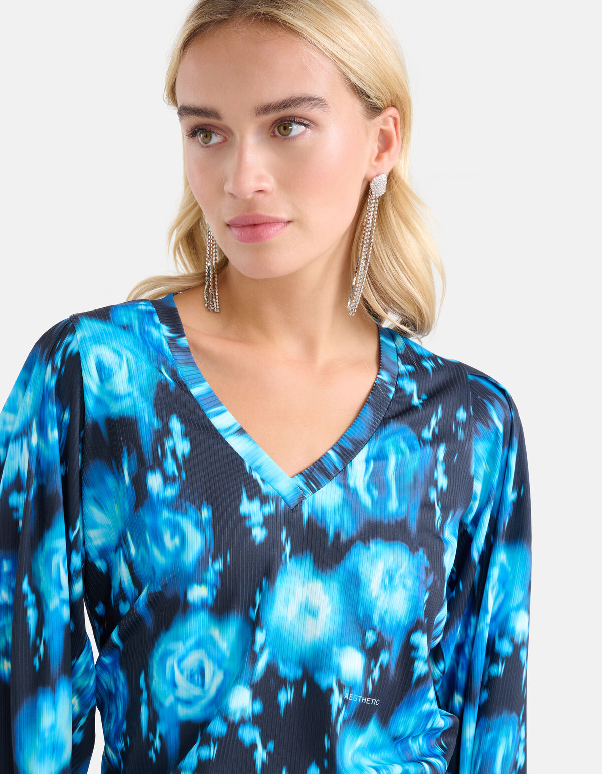 Rib Jersey Longsleeve Blauw SHOEBY WOMEN