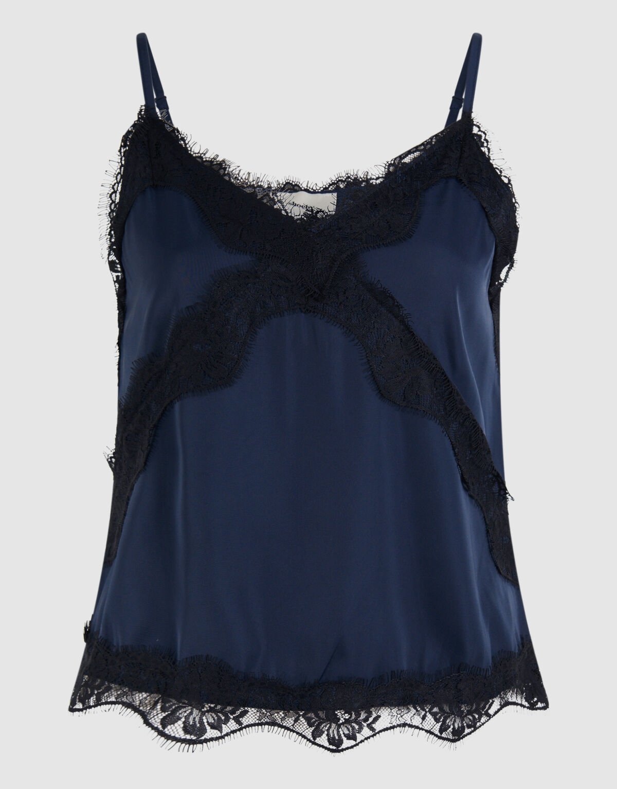 Kanten Top Donkerblauw SHOEBY WOMEN