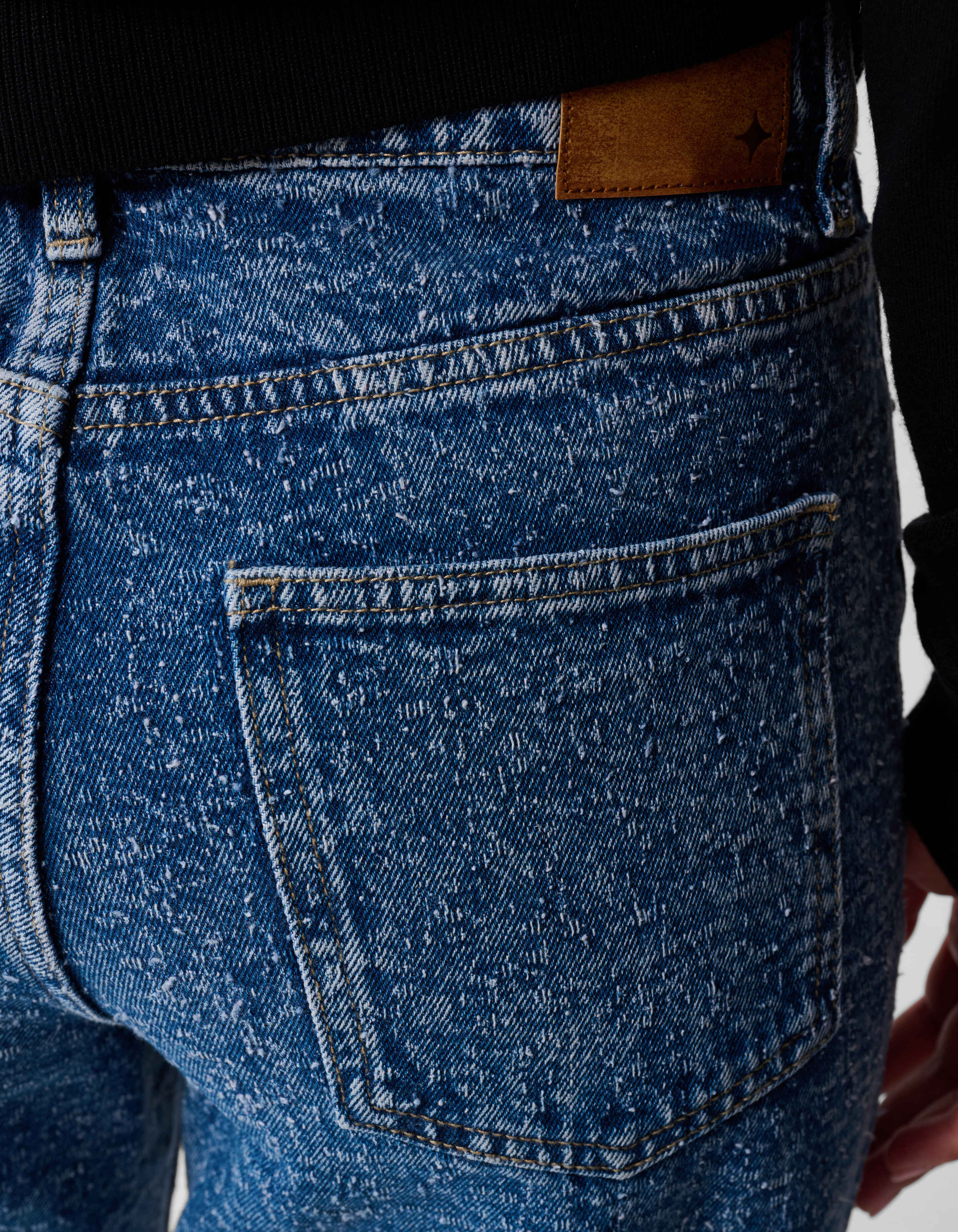 Structuur Wide Leg Jeans Mediumstone SHOEBY WOMEN