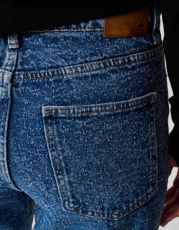 Structuur Wide Leg Jeans Mediumstone SHOEBY WOMEN