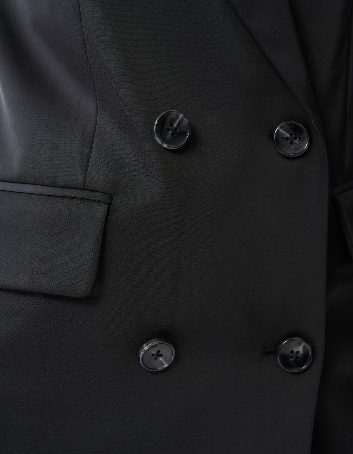 Oversized Blazer Korte Mouw Zwart By Monica SHOEBY WOMEN