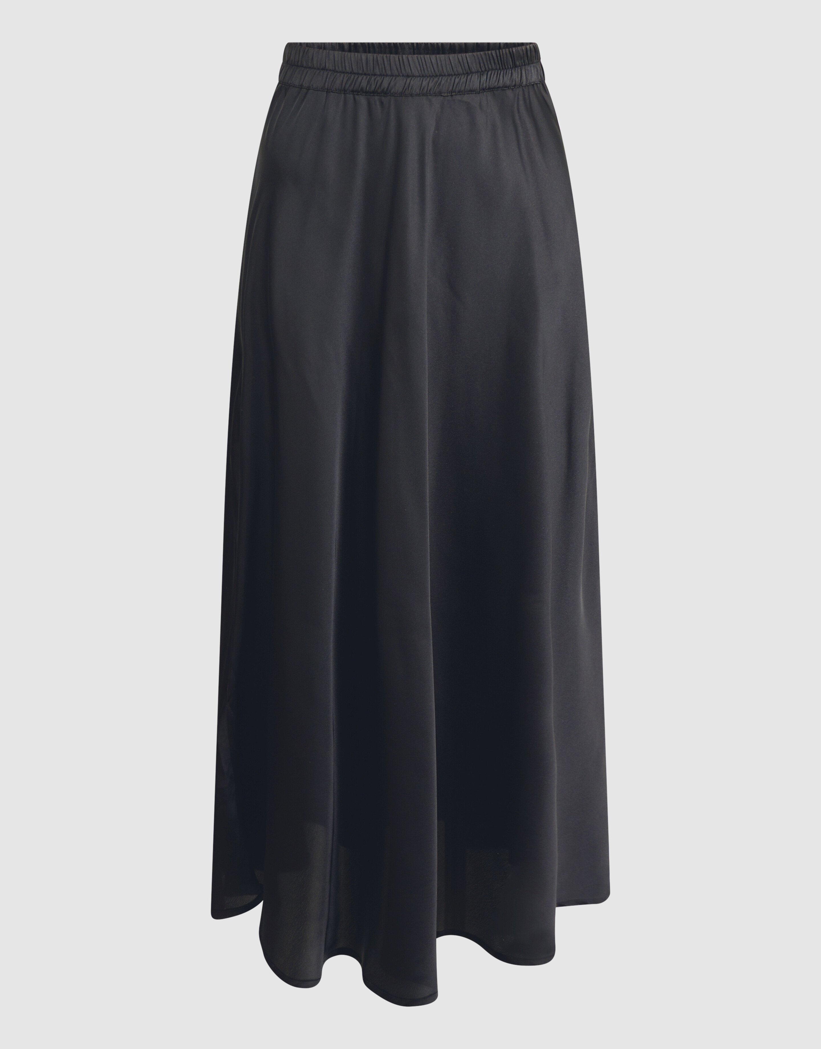 Satijnen Maxi Rok Zwart SHOEBY WOMEN