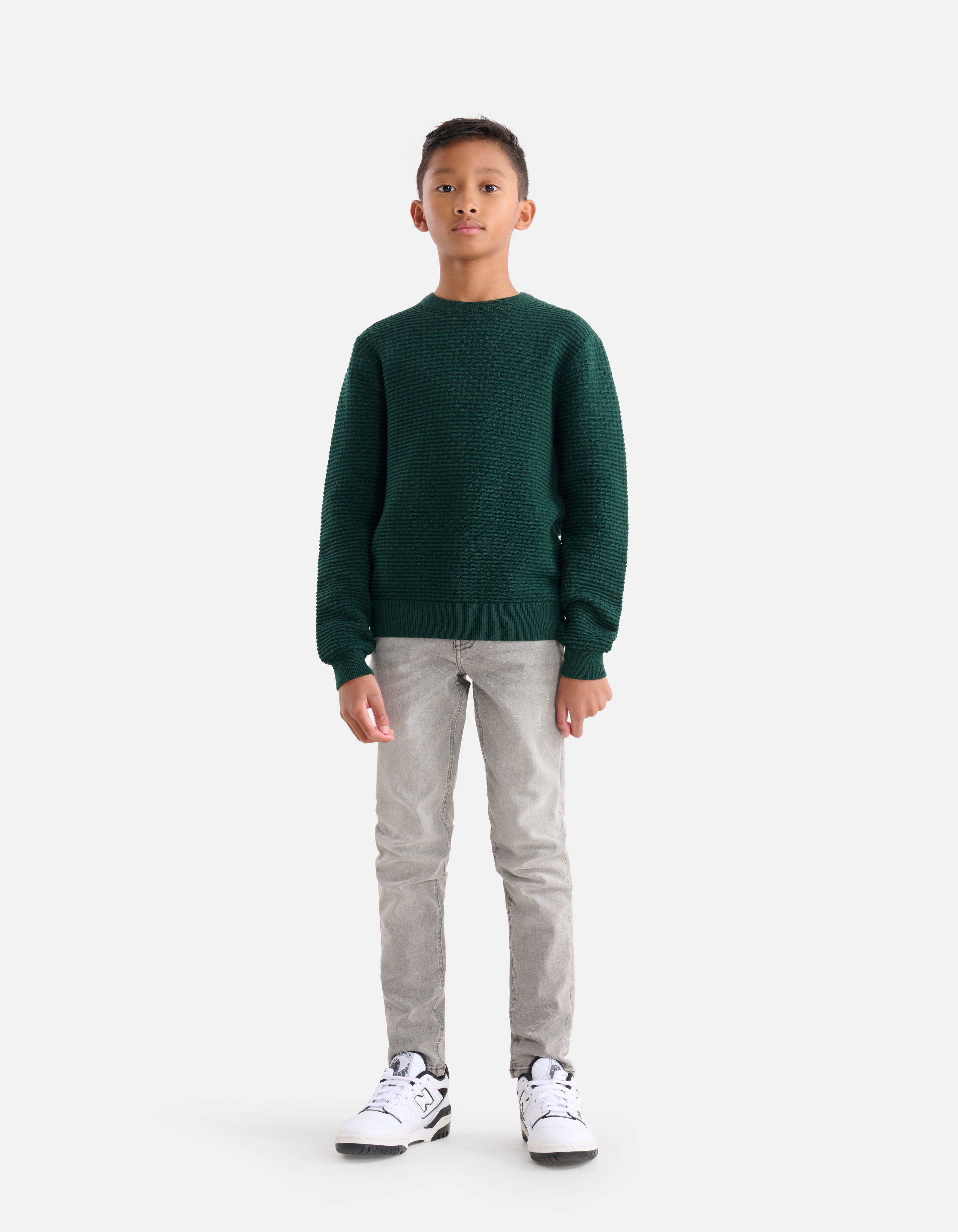 Structuur Trui Donkergroen SHOEBY BOYS