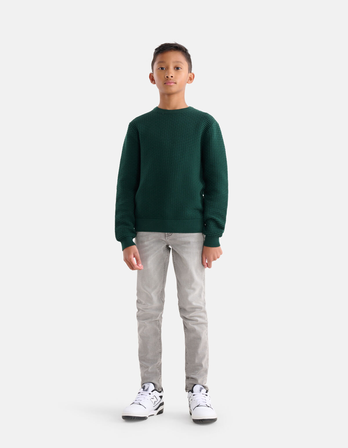 Structuur Trui Donkergroen SHOEBY BOYS