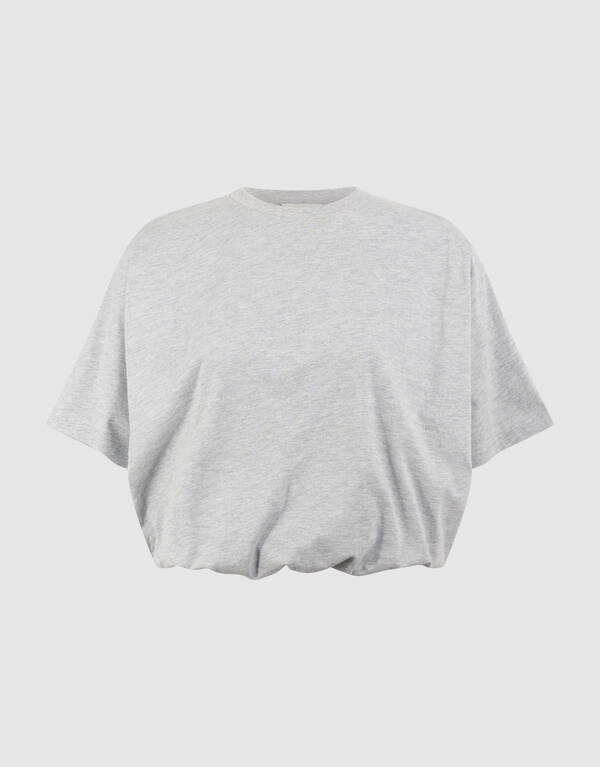 Oversized Balloon T-shirt Lichtgrijs SHOEBY WOMEN