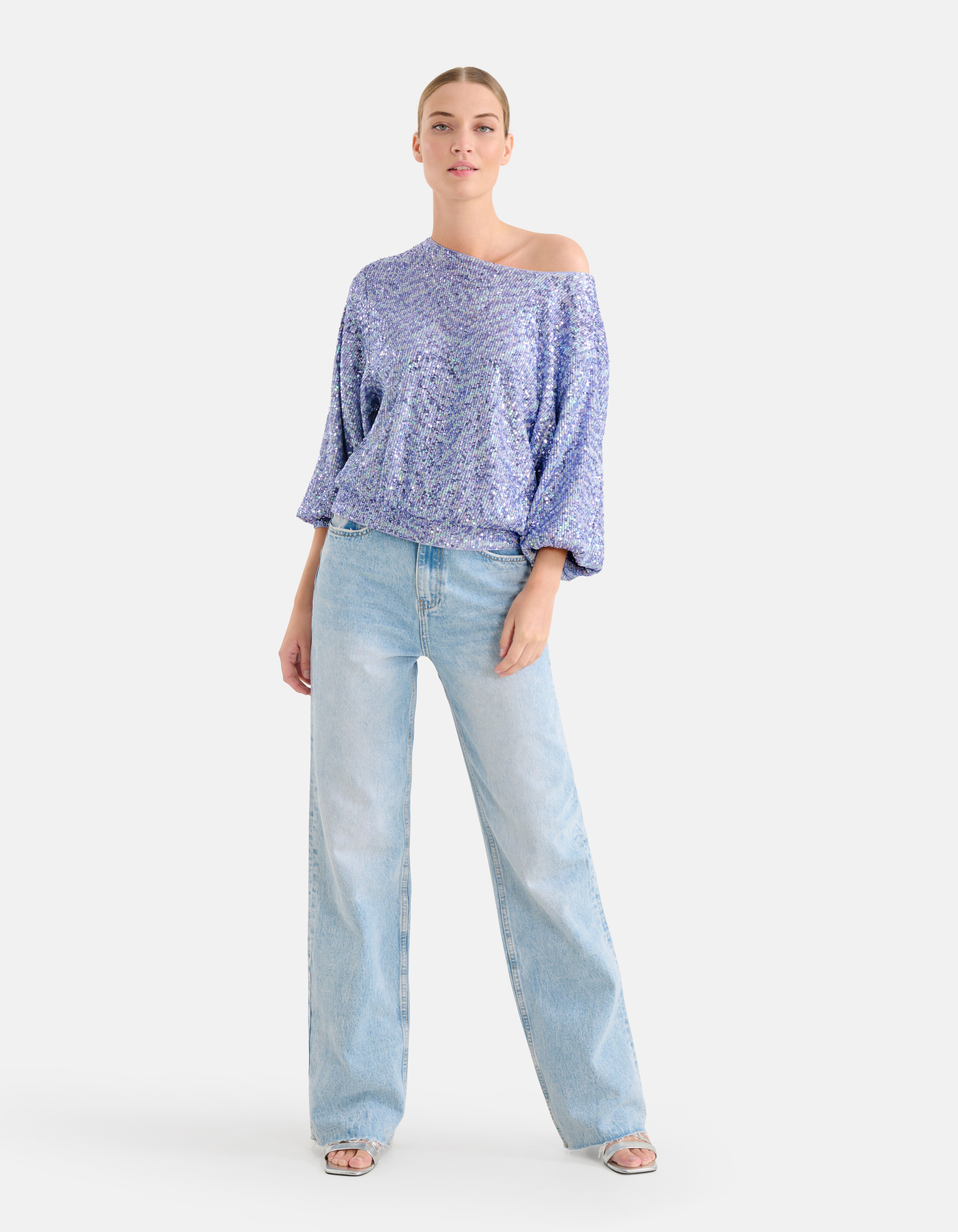 Pailletten Sweater Paars By Mieke SHOEBY WOMEN