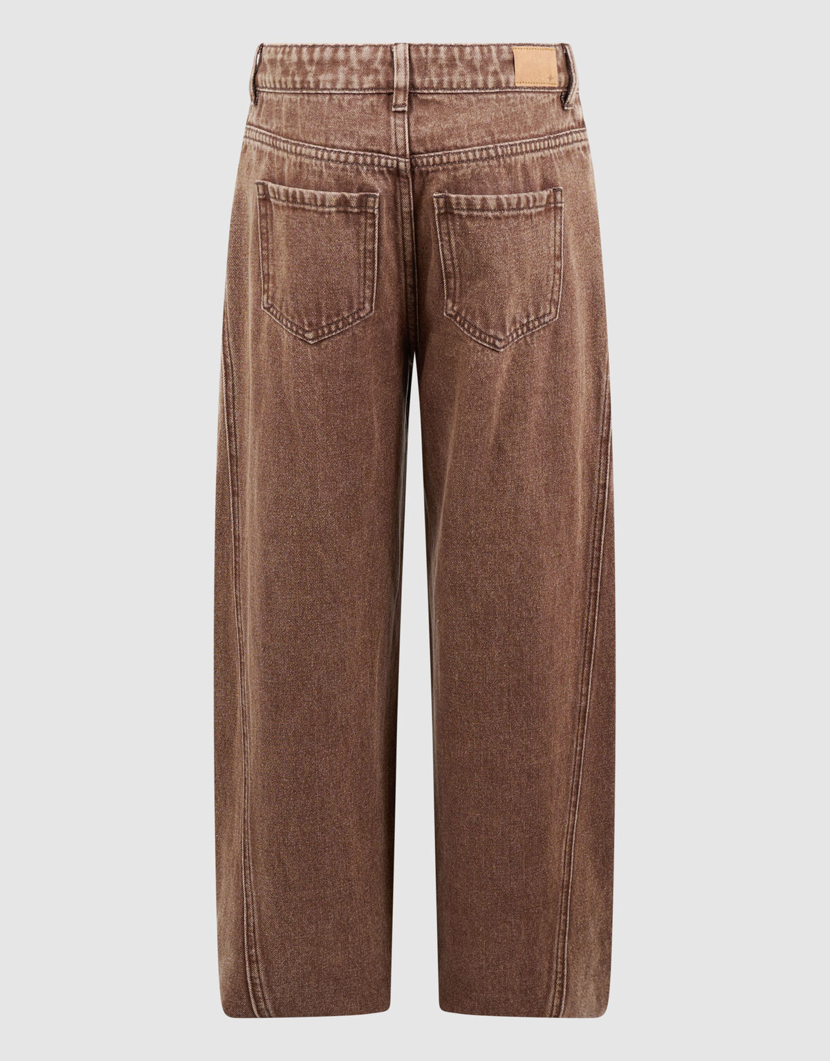 Asymmetische Barrel Fit Jeans Bruin SHOEBY GIRLS