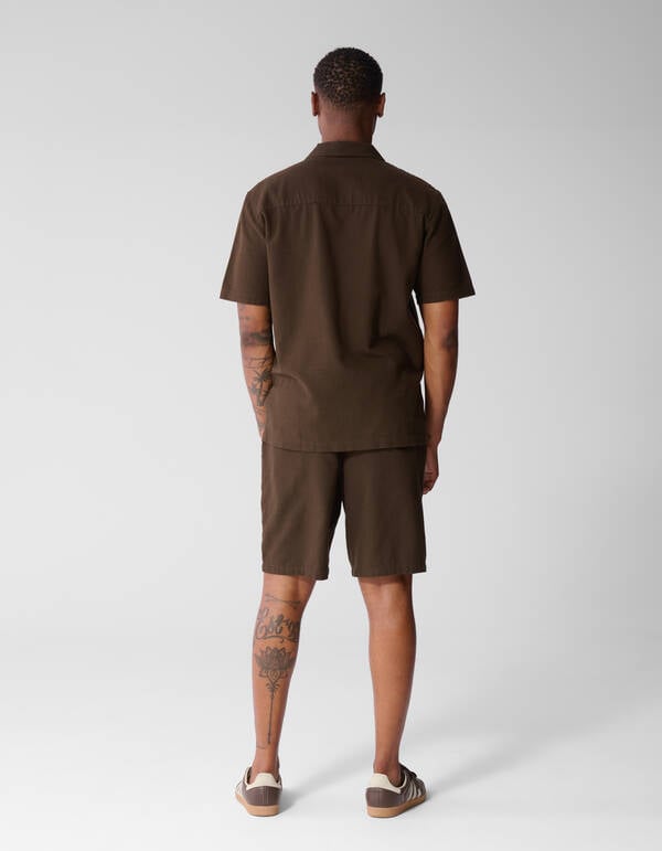 Structuur Short Donkerbruin SHOEBY MEN