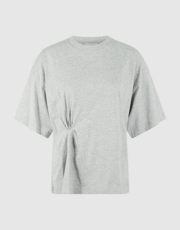 Knot T-shirt Lichtgrijs SHOEBY WOMEN