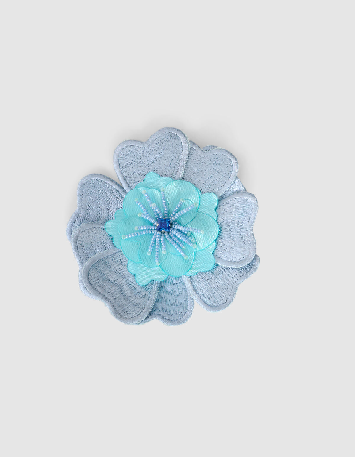 Flower Broche Lichtblauw SHOEBY ACCESSOIRES