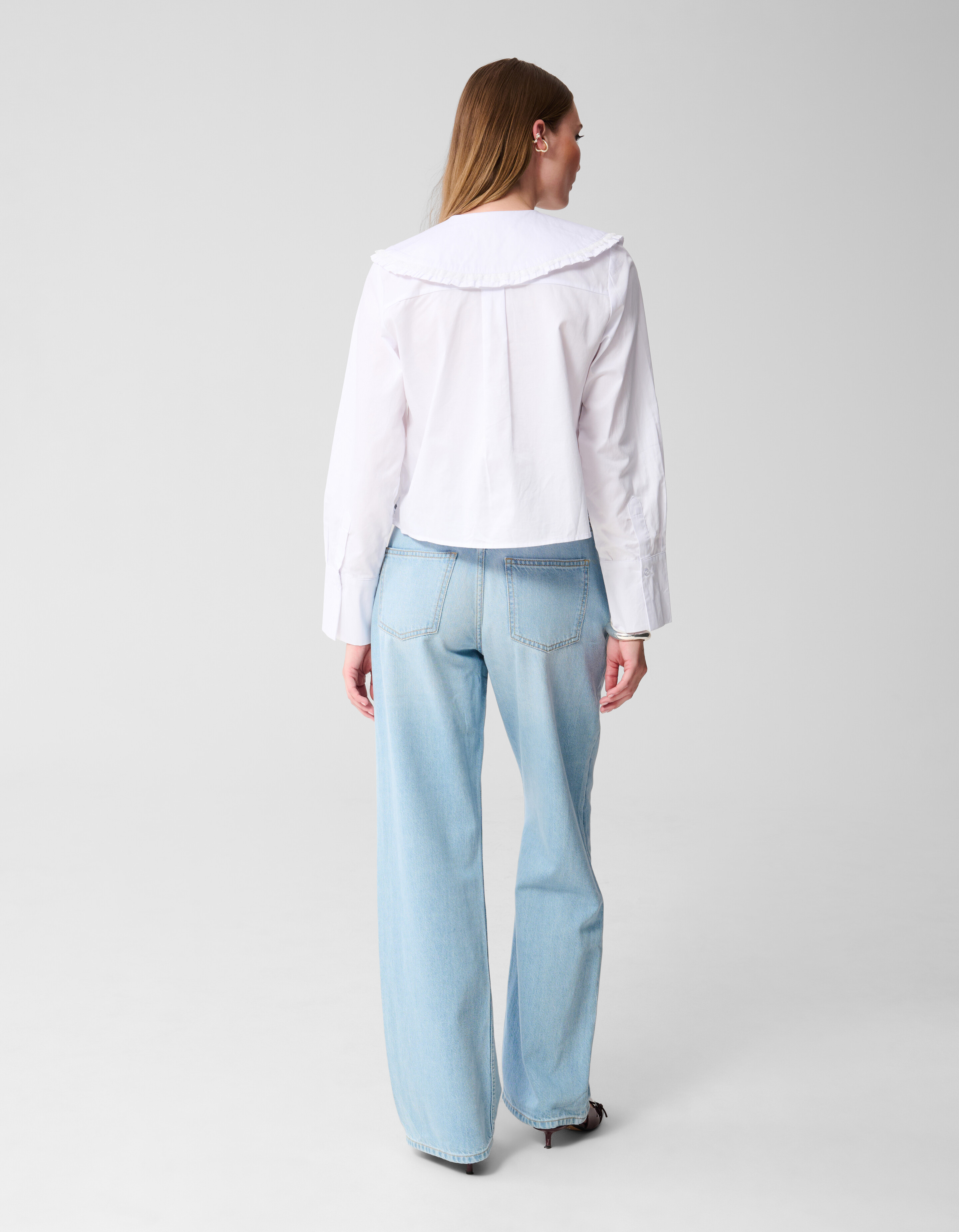 Soft Wide Leg Fit Jeans Bleached SHOEBY WOMEN