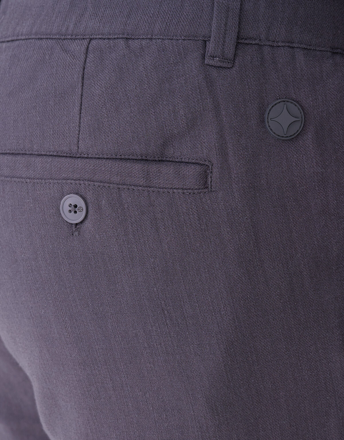 Structuur Regular Fit Broek Donkergrijs SHOEBY MEN
