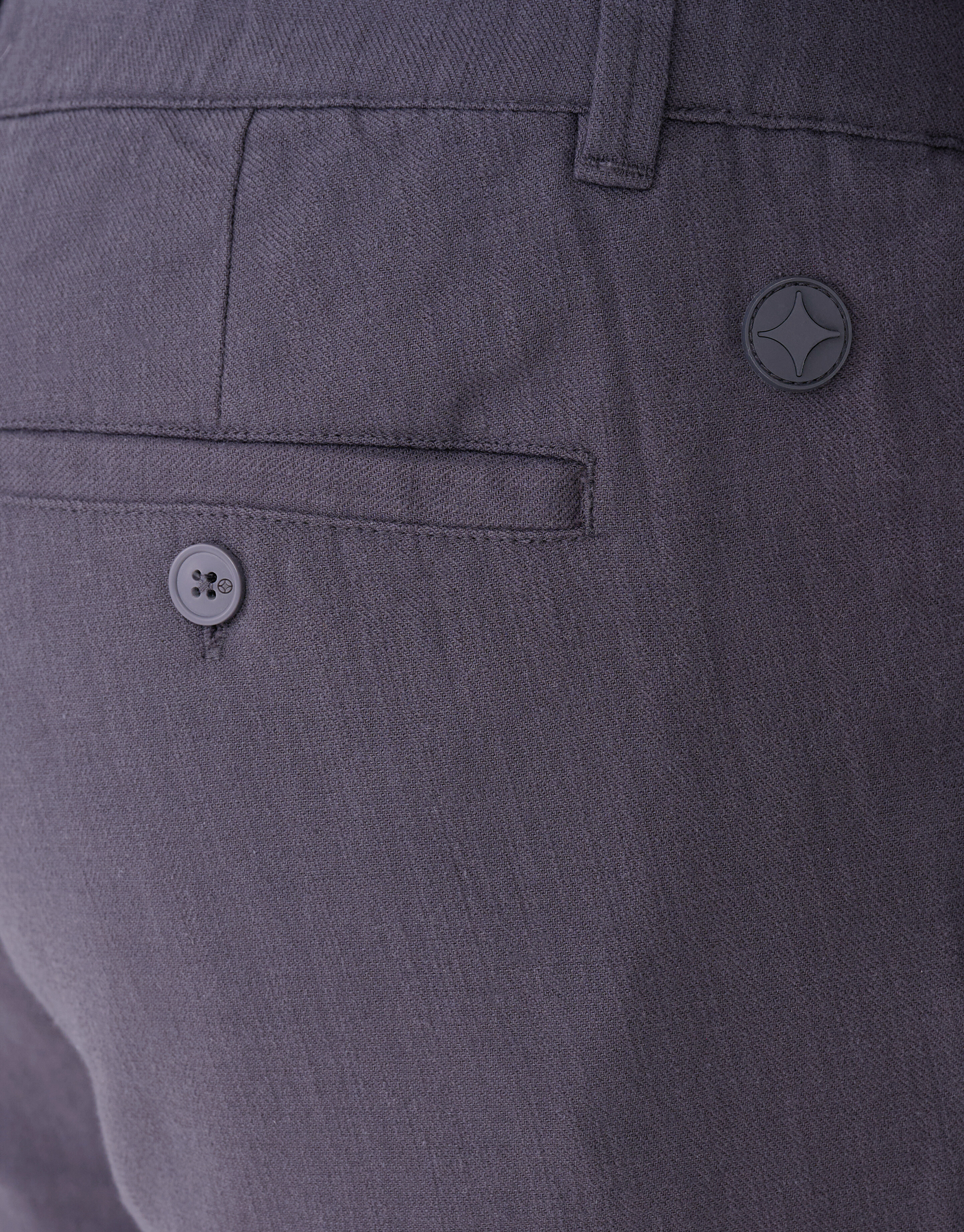 Structuur Regular Fit Broek Donkergrijs SHOEBY MEN