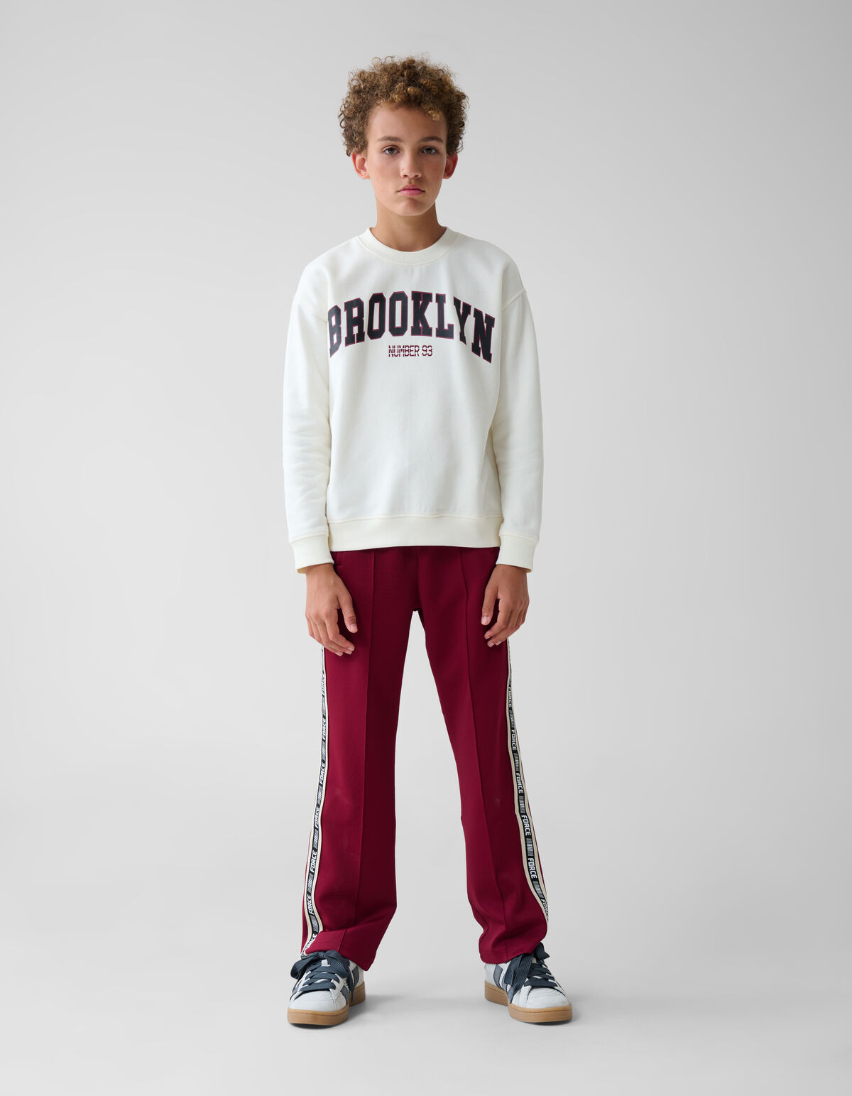 Sporty Tape Broek Donkerrood SHOEBY BOYS