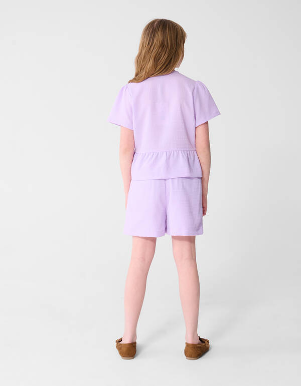 Strik Stripe Blouse Lichtpaars SHOEBY GIRLS