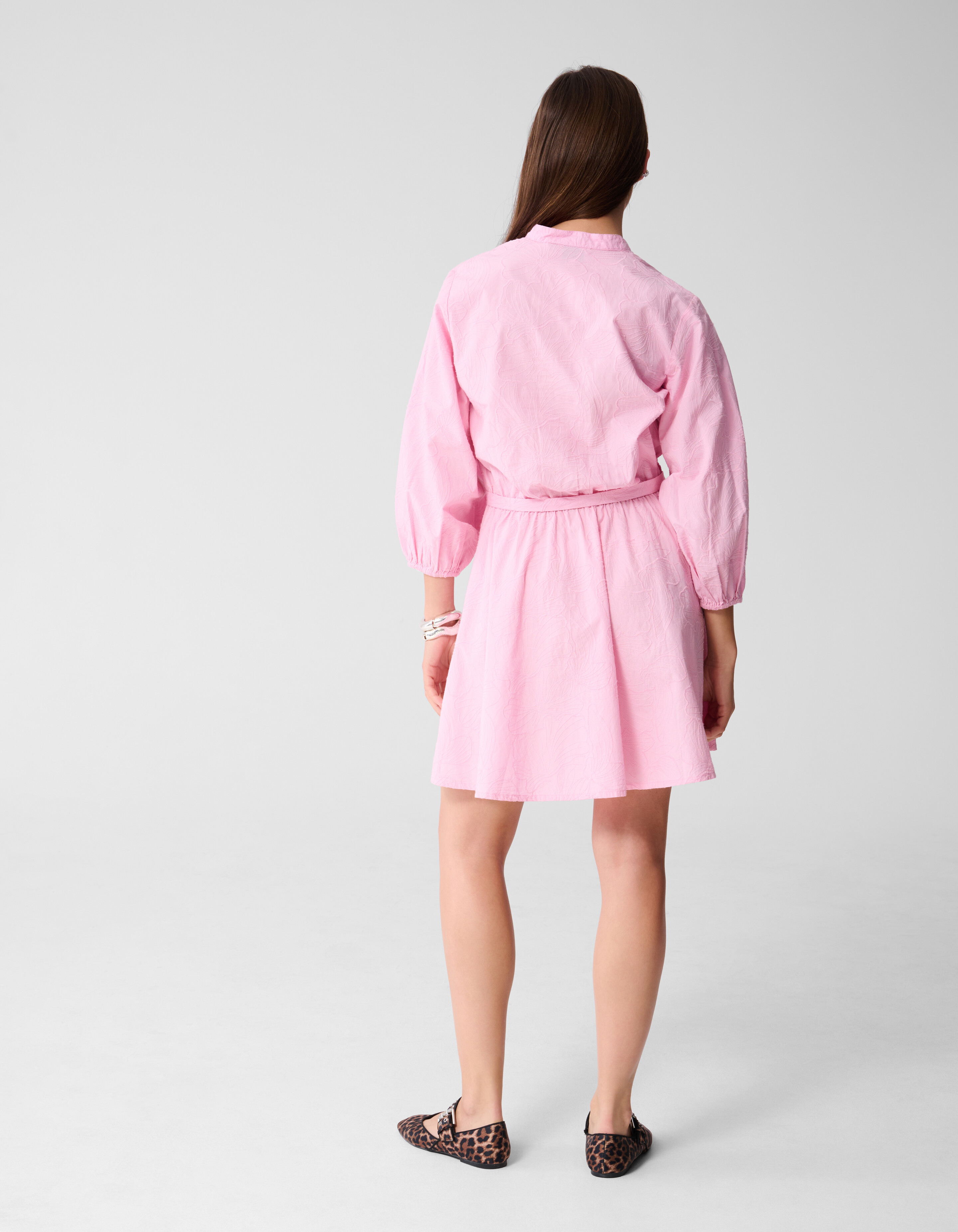Flower Cord Jurk Roze SHOEBY WOMEN