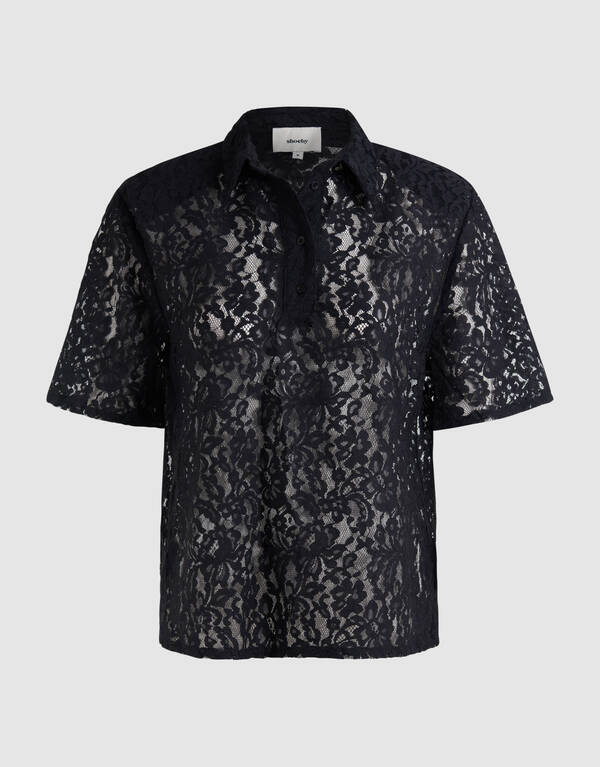 Kanten Blouse Zwart SHOEBY WOMEN