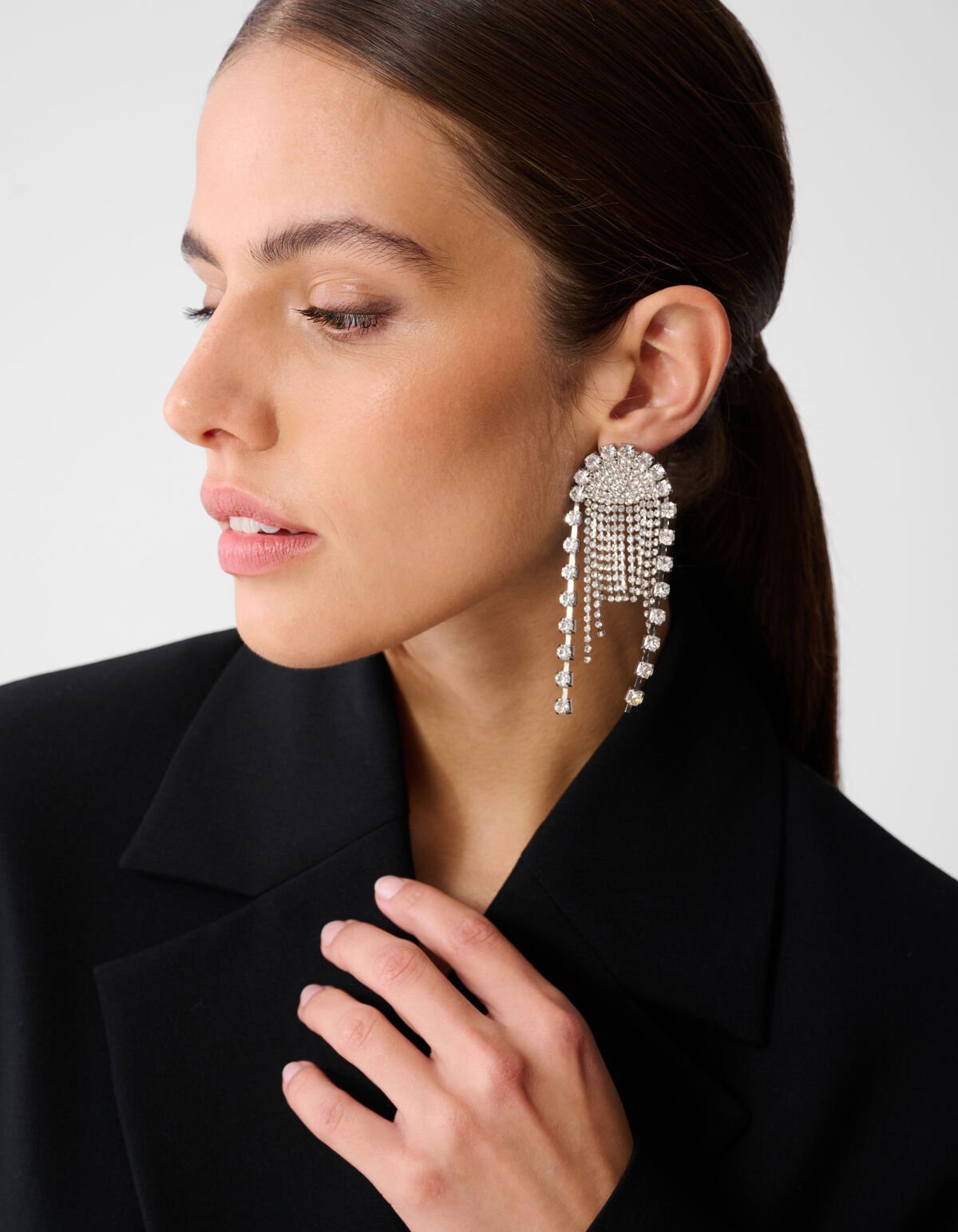 Oversized Strik Blazer Jurk Zwart SHOEBY WOMEN