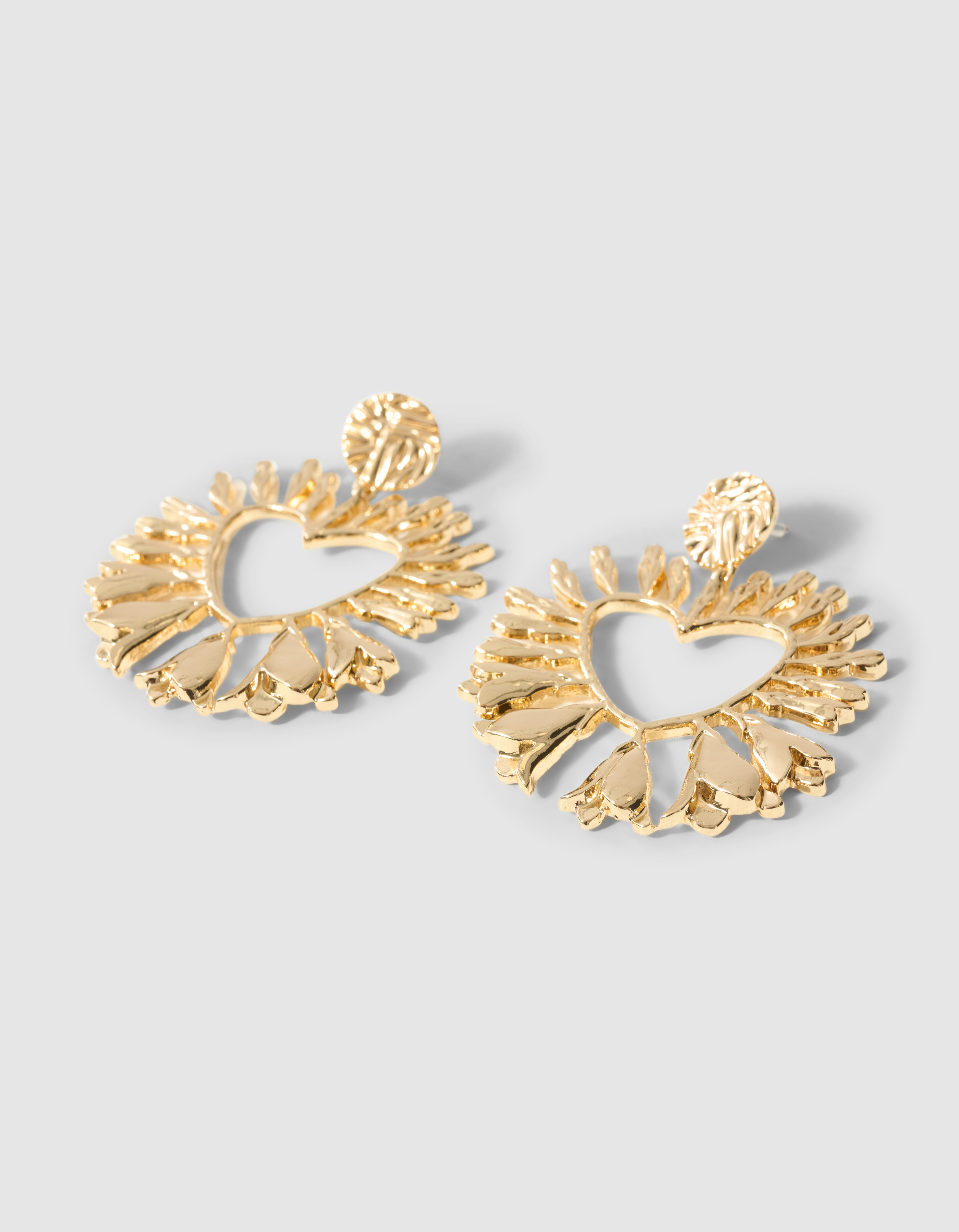 Flower Heart Oorbellen Goud SHOEBY ACCESSOIRES