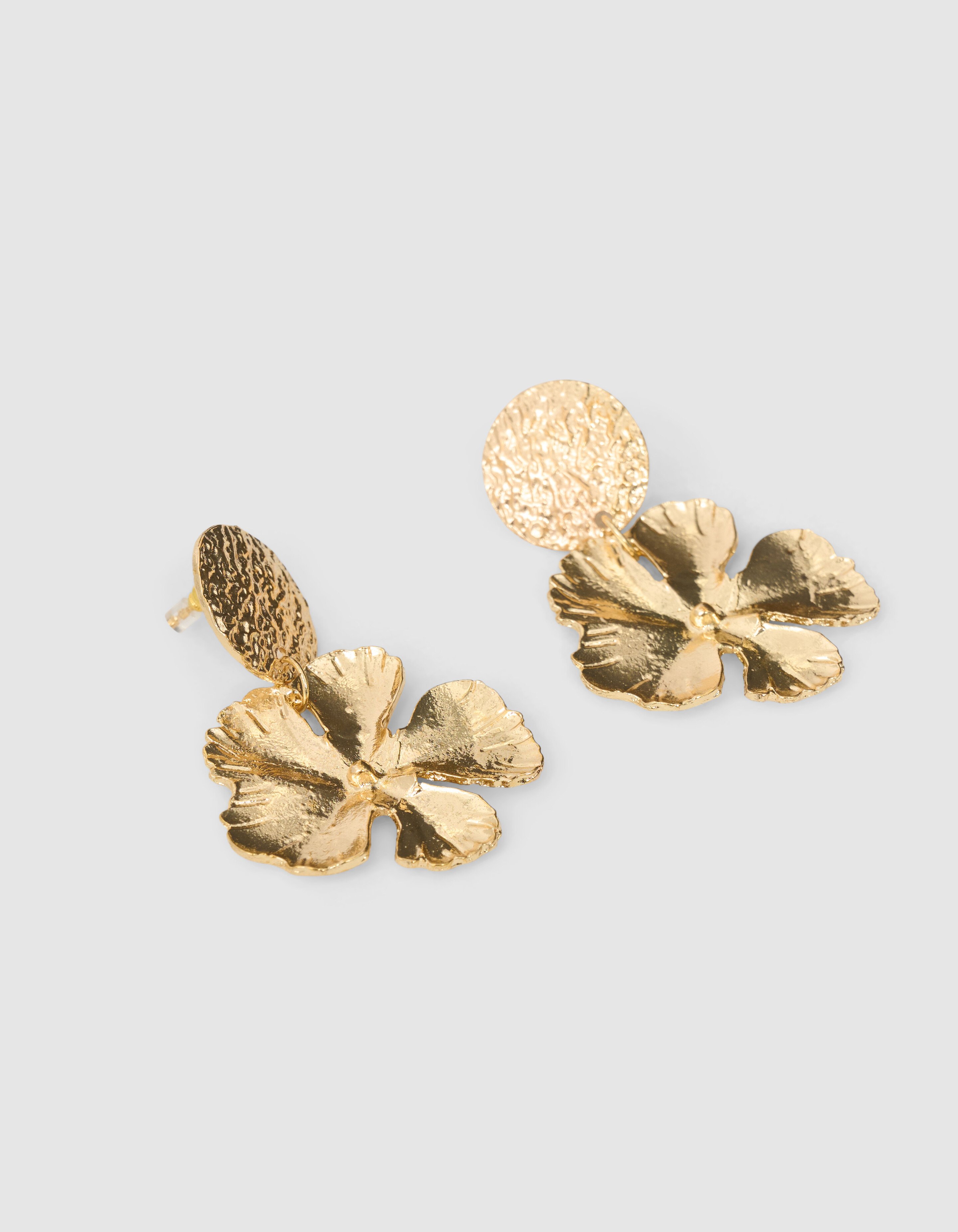 Hammerd Blad Oorbellen Goud SHOEBY ACCESSOIRES