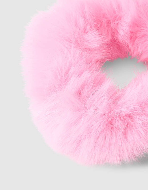 Fur Scrunchie Roze SHOEBY ACCESSOIRES