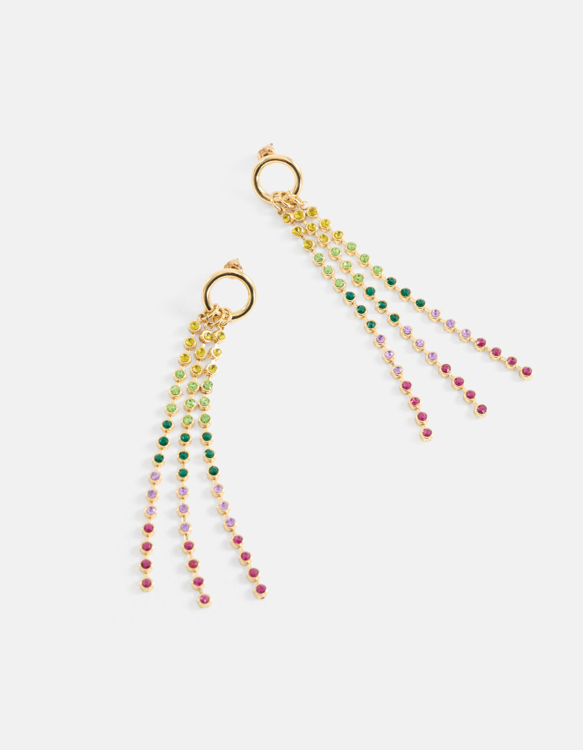 Multi Strass Oorbellen Goud SHOEBY ACCESSOIRES