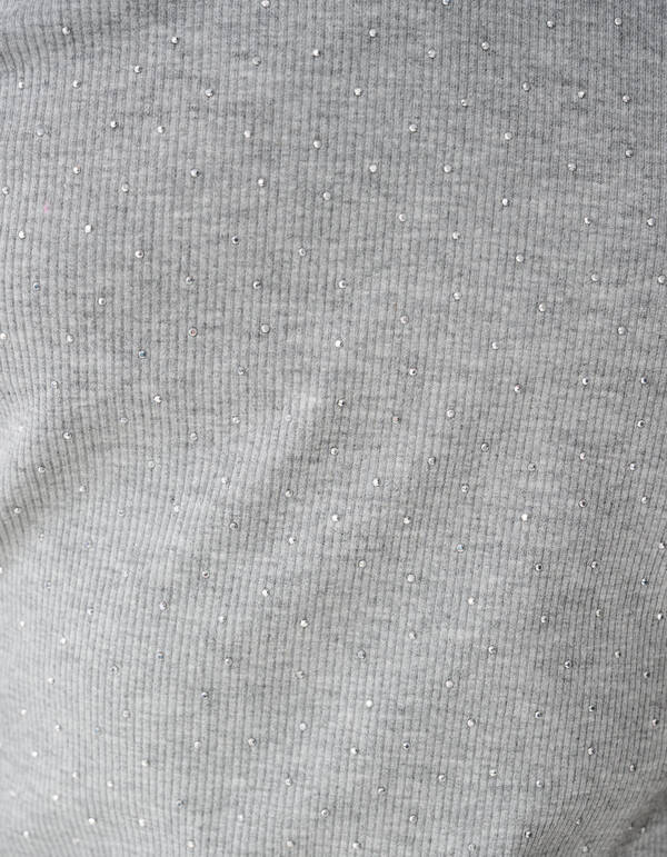 Strass Top Lichtgrijs SHOEBY GIRLS