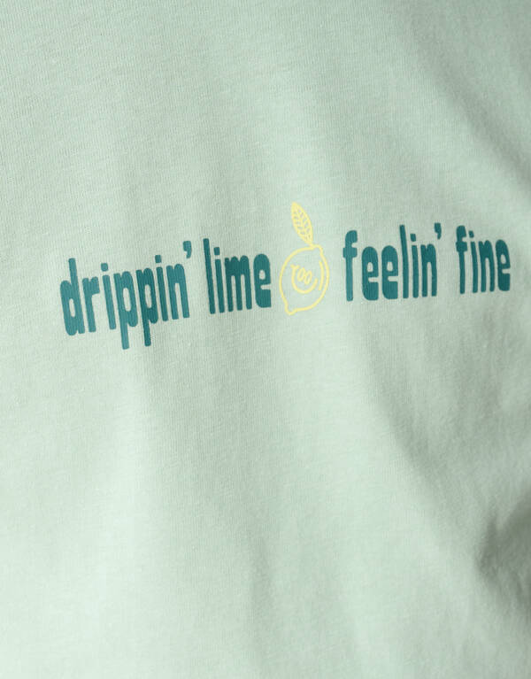 Dripping Artwork T-shirt Lichtgroen SHOEBY BOYS