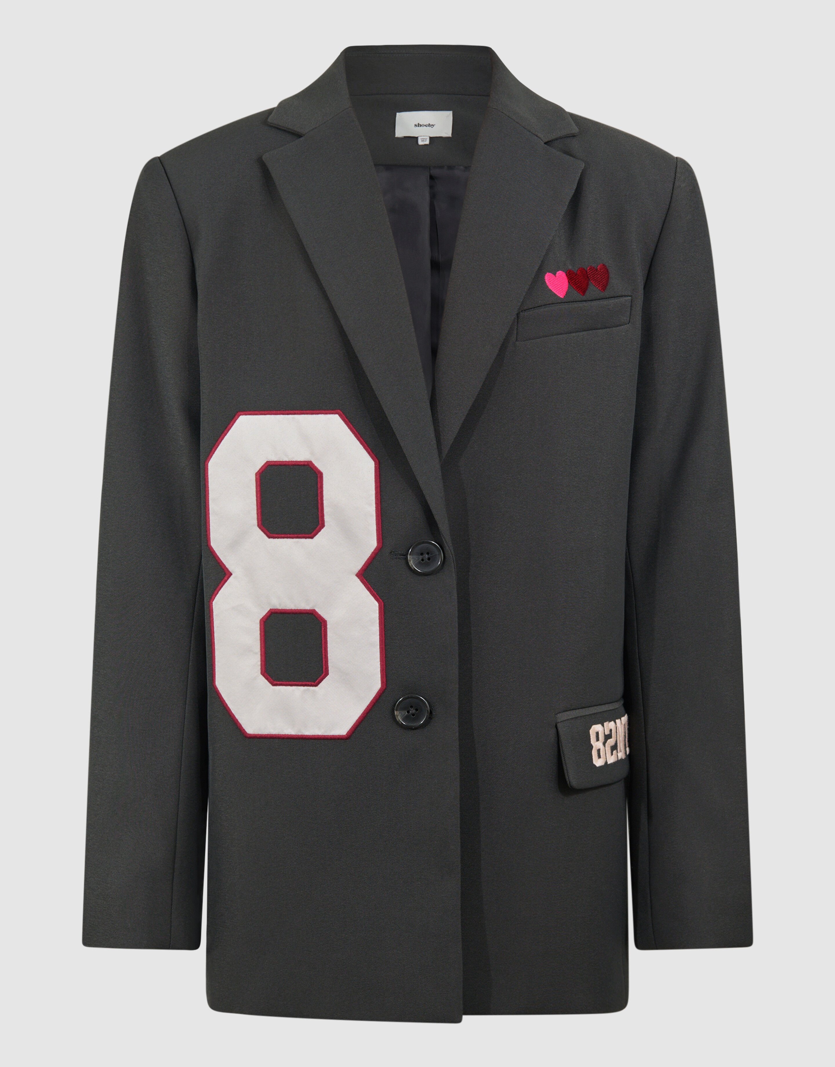 Varsity Blazer Donkergrijs SHOEBY GIRLS