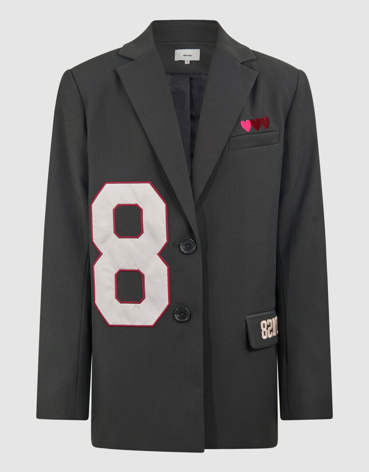Varsity Blazer Donkergrijs SHOEBY GIRLS