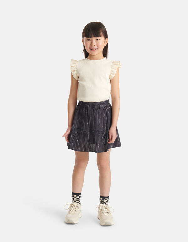 Lurex Rok Donkergrijs SHOEBY GIRLS